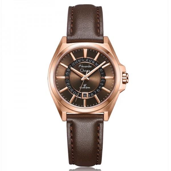 Alexandre Christie AC 8696 Rosegold Brown Lady LDLRGBO